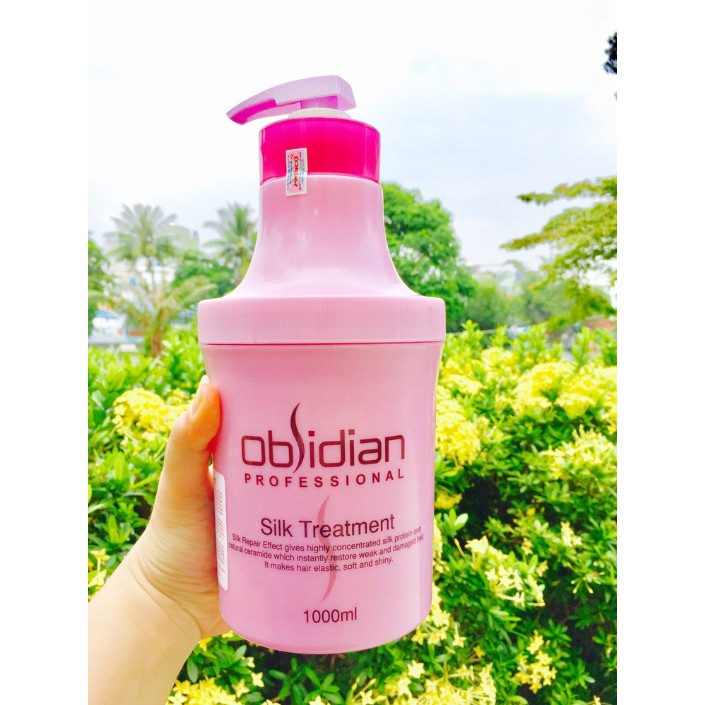 Hấp dầu lạnh phục hồi tóc, giúp tóc mượt mà óng ả Obsidian Silk 1000ml