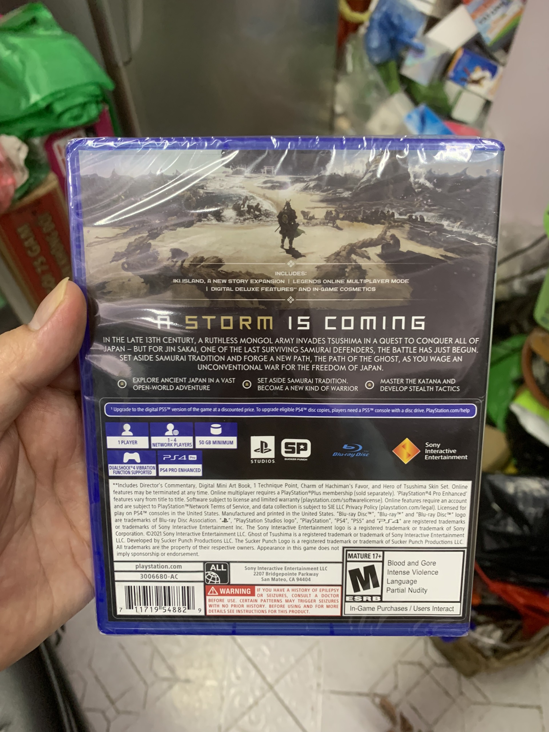 Đĩa Game Ps4 Ghost of Tsushima