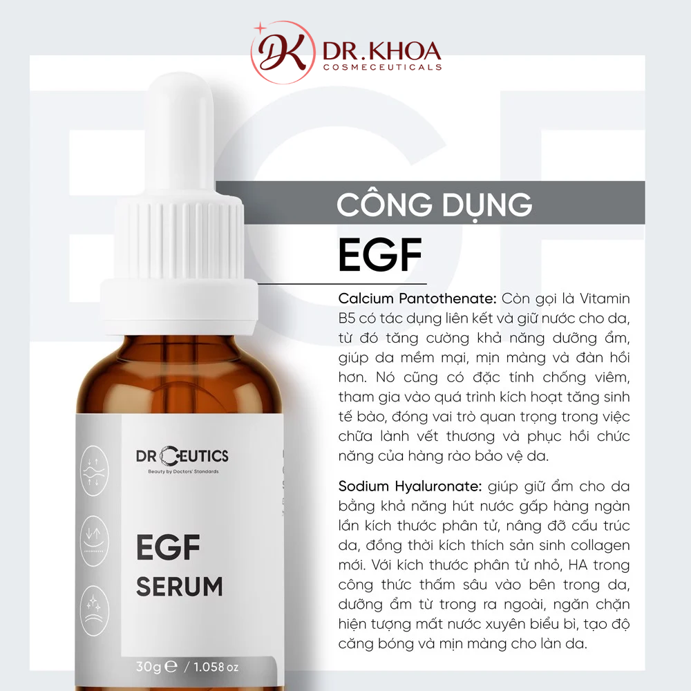 DRCEUTICS - Tinh chất EGF DrCeutics Serum 30ml Phục Hồi Và Trẻ Hoá Da 30ml
