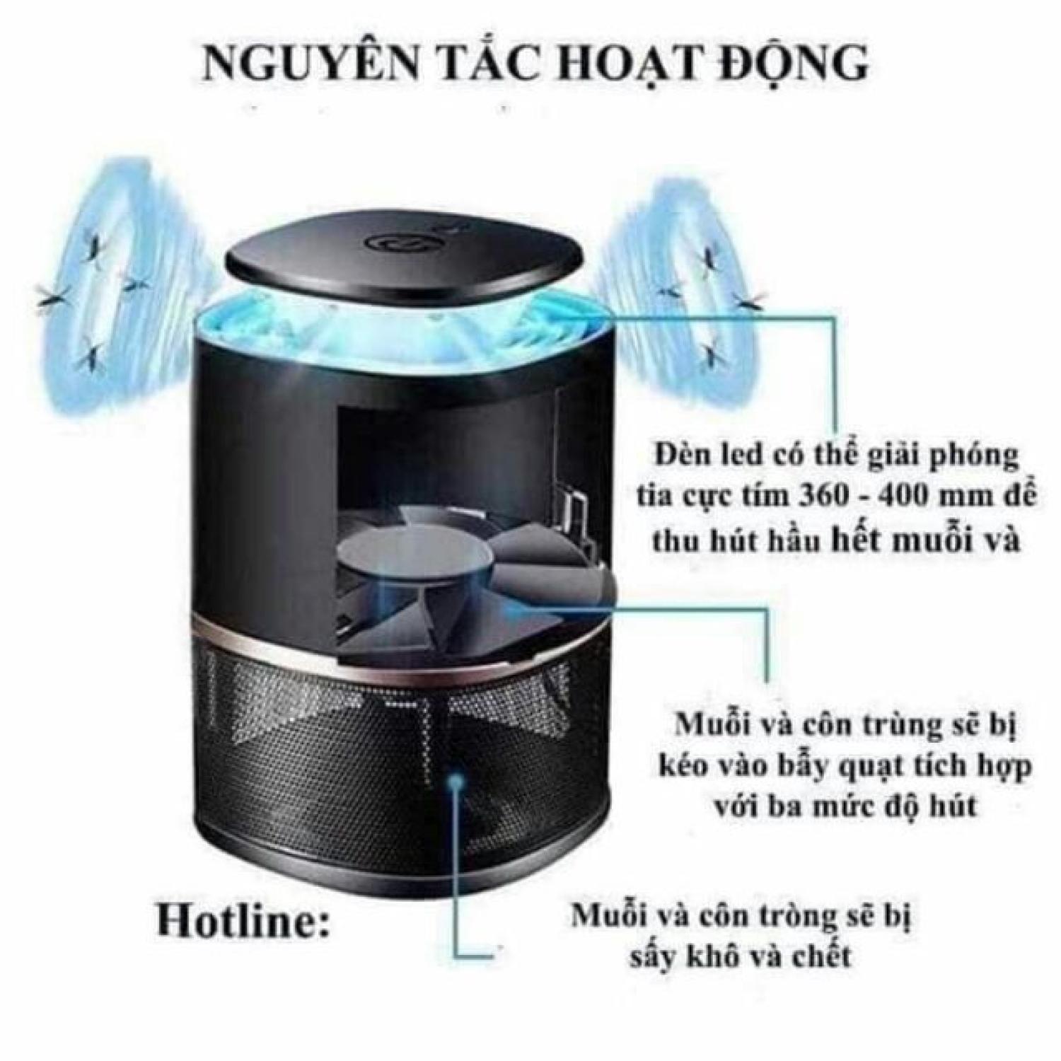 Đèn bắt muỗi hình trụ