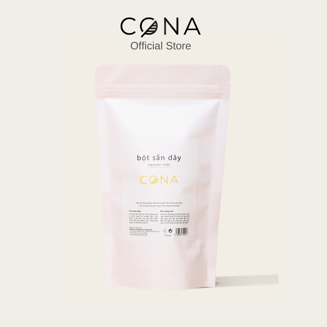 Bột sắn dây nguyên chất CONA tốt cho sức khỏe, làm đẹp da, tăng cường vòng 1, khối lượng 300g không pha trộn