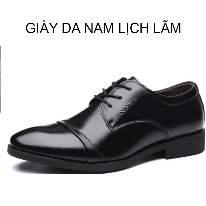 Giày da nam công sở sang trọng, phong cách thời trang giày da cao cấp giày nam mẫu mới 2021 mã 8867