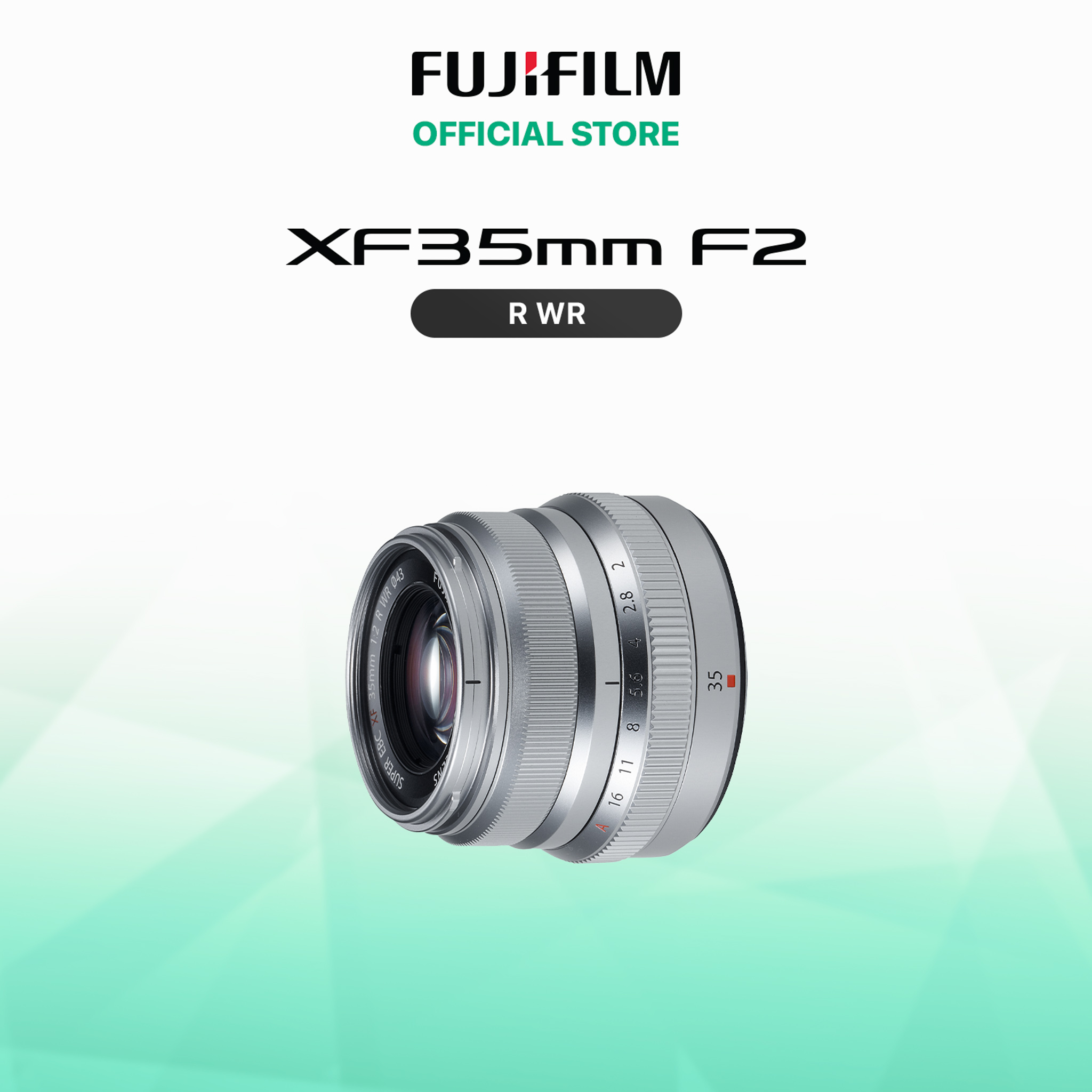 [Trả góp 0%]Ống kính Fujinon XF35mmF2 R WR (đen/bạc)