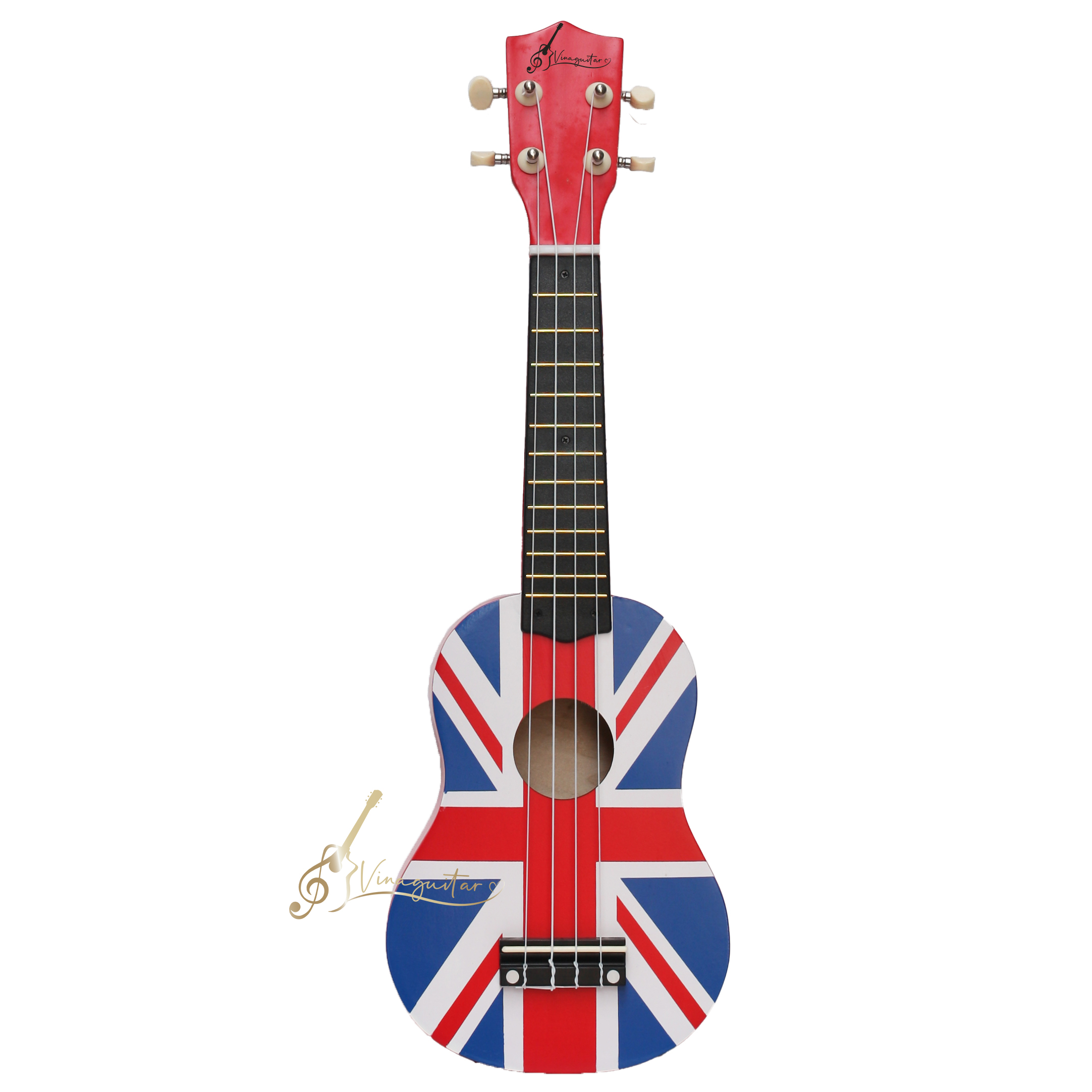 Đàn Ukulele Soprano 21inch Gỗ Nhiều Hình Doremon Kitty Shin ... Vinaguitar - Tặng Full Phụ Kiện