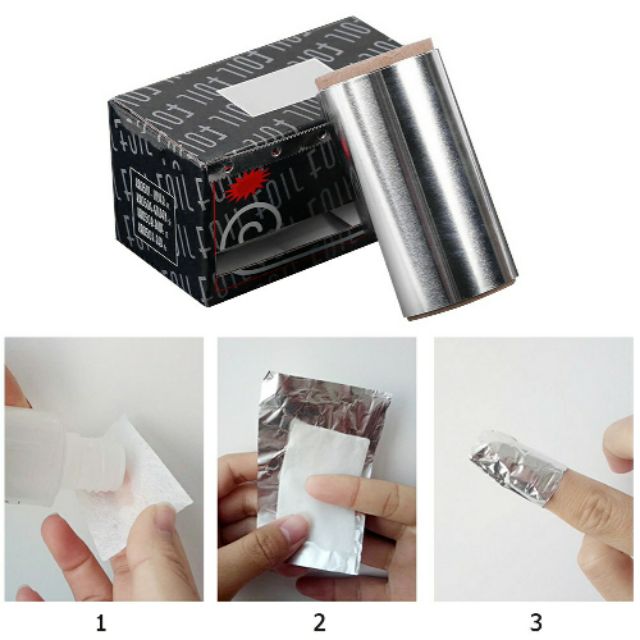 Cuộn giấy bạc ủ phá gel, giấy bạc tháo móng MOON NAIL