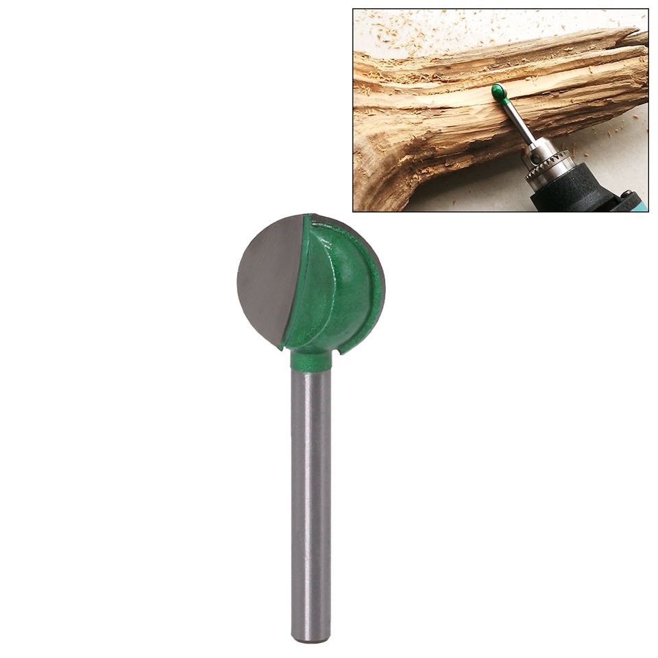 1 mũi mài khắc phay hợp hợp kim quả đào 6mm - mũi mài khắc đầu tròn - MŨI PHÁ GỖ