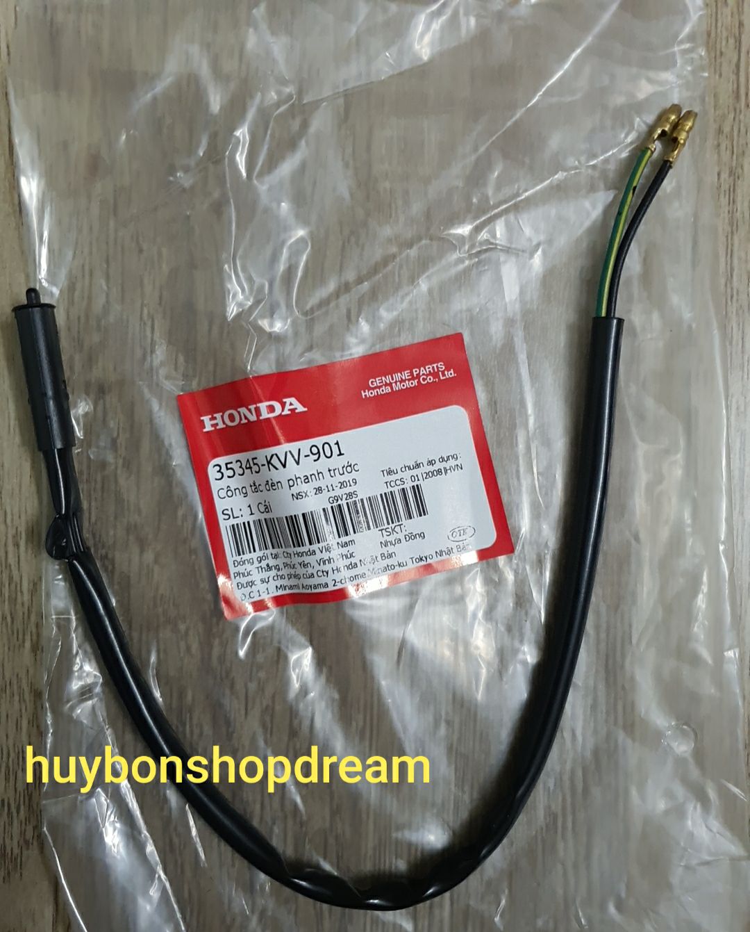 Bộ dây công tắc đèn phanh trước sau xe Dream