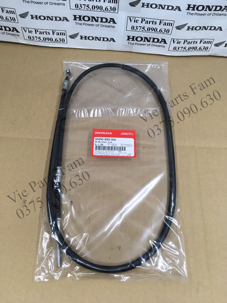 Bộ dây phanh trước wave anpha dream rsx future (din honda 100%)