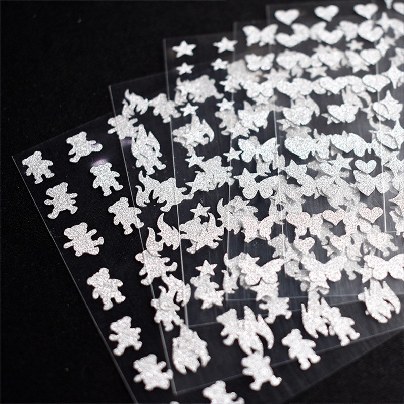 Nail sticker dán móng tay - Chân - Sticker flash siêu sáng