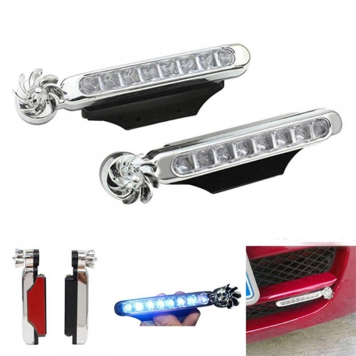 Đèn led năng lượng gió xe hơi ô tô màu ngẫu nhiên gắn đầu hoặc gương ô tô