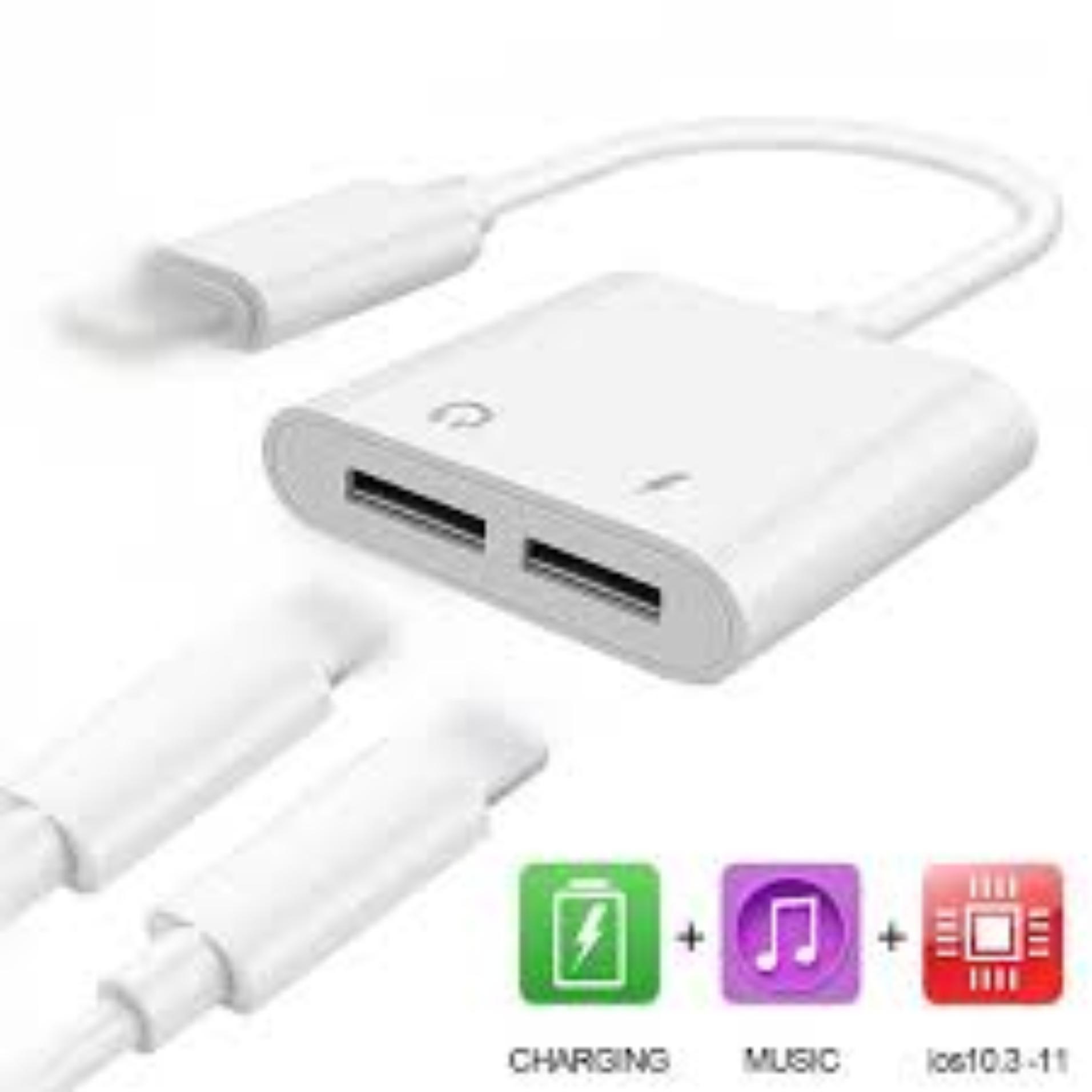 jack chuyển đổi 2 cổng lightning Alastino
