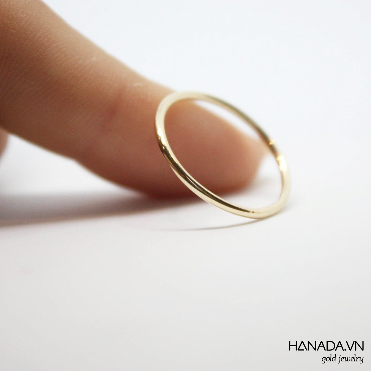 [HCM]Nhẫn Vàng 14K Hanada Nhẫn Trơn Mảnh