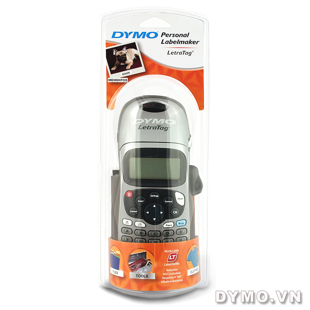 [HCM]Máy in nhãn dán cầm tay DYMO LetraTag LT 100H – Silver