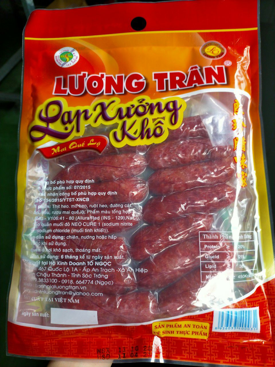 Lạp xưởng Lương Trân Sóc Trăng