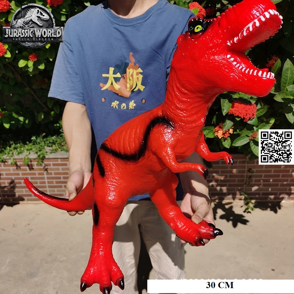 Mô hình khủng long T Rex B Màu đỏ biến thể khủng long bạo chúa Tyrannosaurus 1571