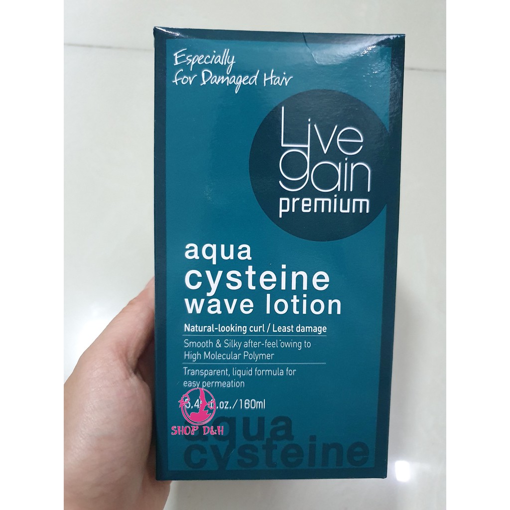 Thuốc Uốn Tóc Livegain Premium Aqua (Cysteine Wave Lotion + Wave Lotion)| - Aqua Cysteine Wave Lotion