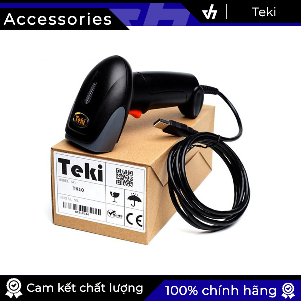 [HCM]Máy quét mã vạch Teki TK10 - 1D - Có dây