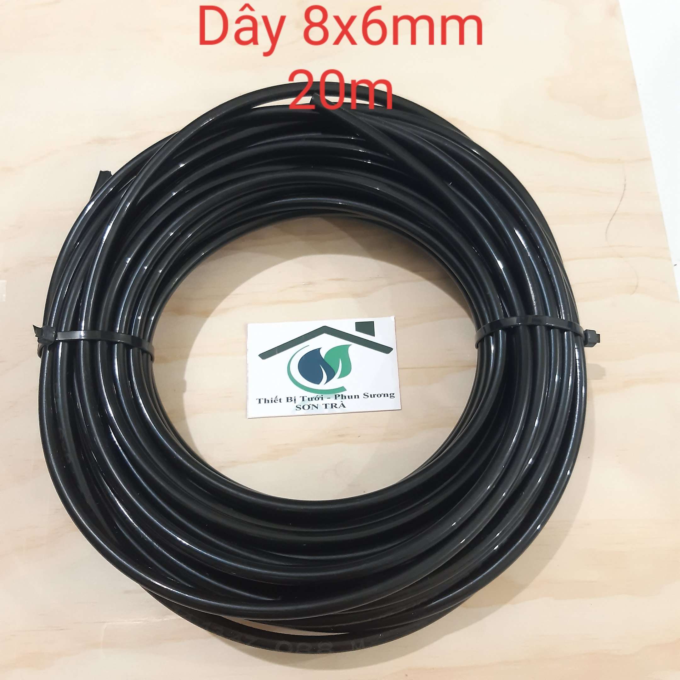 Dây phun sương pe đen 8mm- cuộn 20m