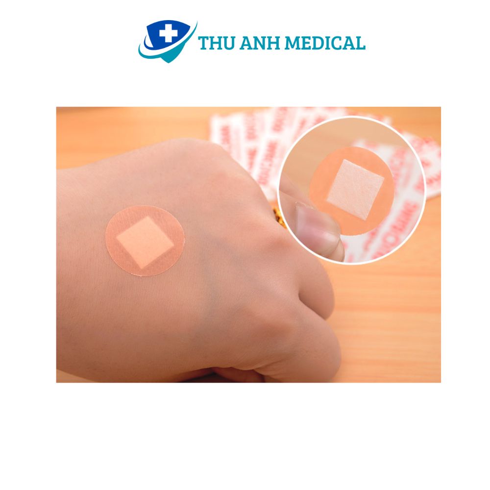 COMBO 100 MIẾNG DÁN CẤY CHỈ BANDAGE - BĂNG KEO TRÒN DÁN MINI ĐA DỤNG