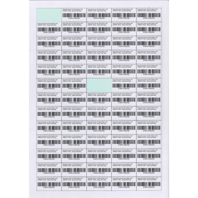 Xấp 20 tờ Giấy Decal A4 In Mã Vạch Mincode BarCode QRcode Mã Vạch In Mã Sản Phẩm