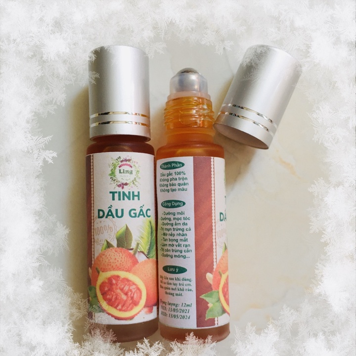 Lăn dưỡng môi tinh dầu gấc nguyên chất thơm xịn (lọ 10ml)