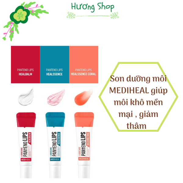 Son dưỡng môi giảm thâm son chống khô nức nẻ môi Mediheal panteno Lips 10ml