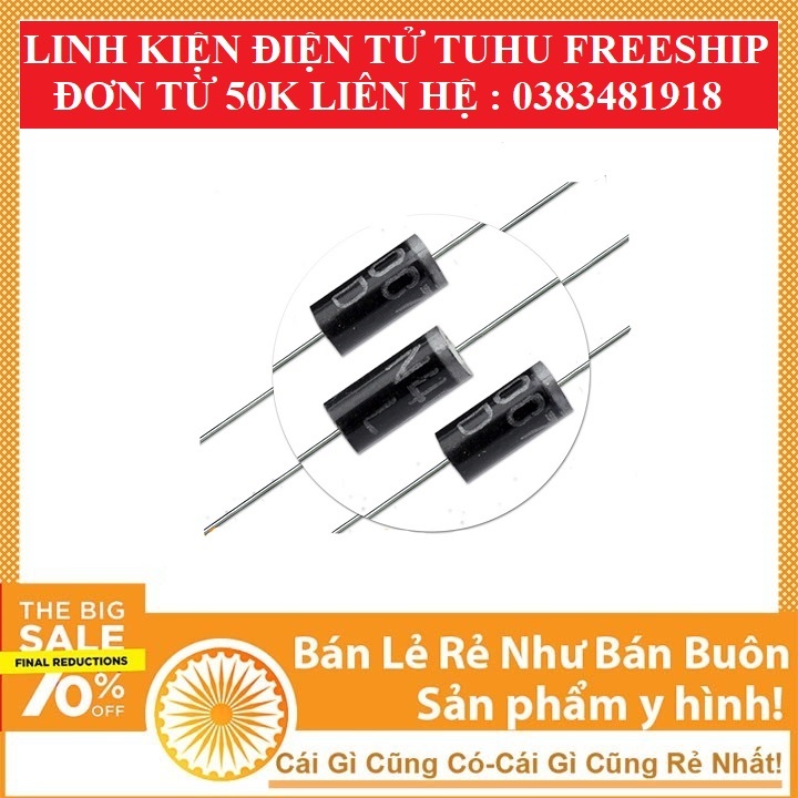 combo 10 diode 1n4007 1A-1000v (DIP) (10c) diot