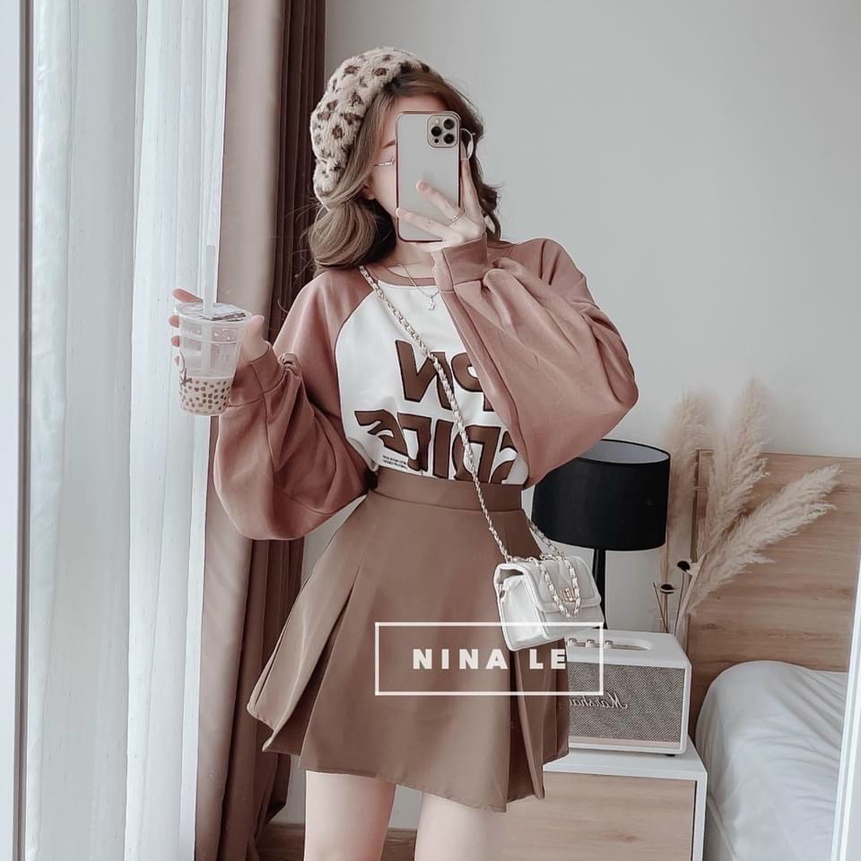 Set 3 món, áo cotton cực đẹp, chân váy  sang chảnh, hàng cao cấp siêu xinh X9901 ( Angle Fashion)