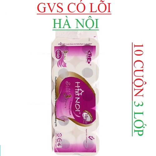 GIẤY VỆ SINH HÀ NỘI TÍM 3 LỚP CÓ LÕI