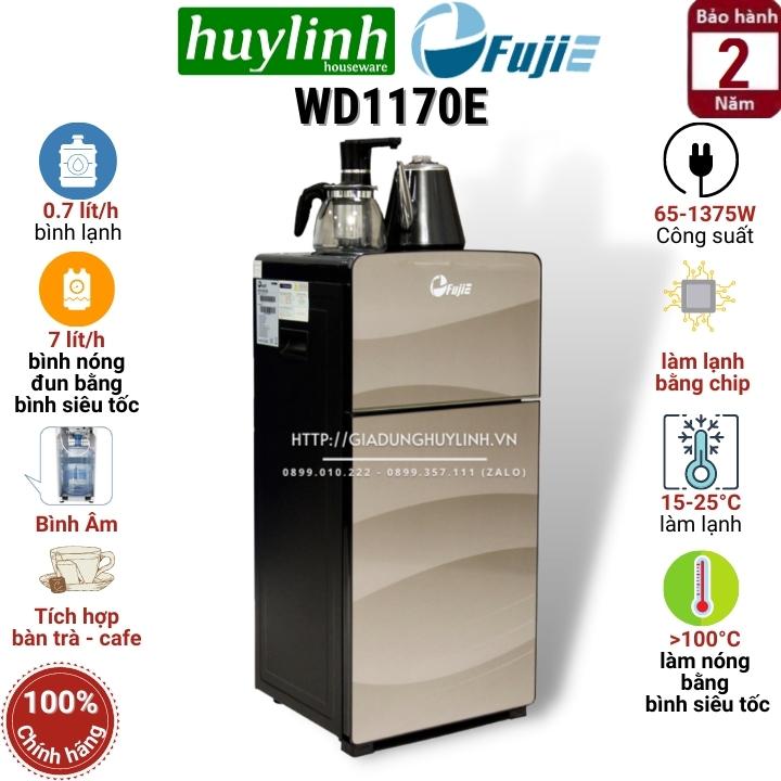 Cây nước nóng lạnh kết hợp bàn pha trà Fujie WD1170E
