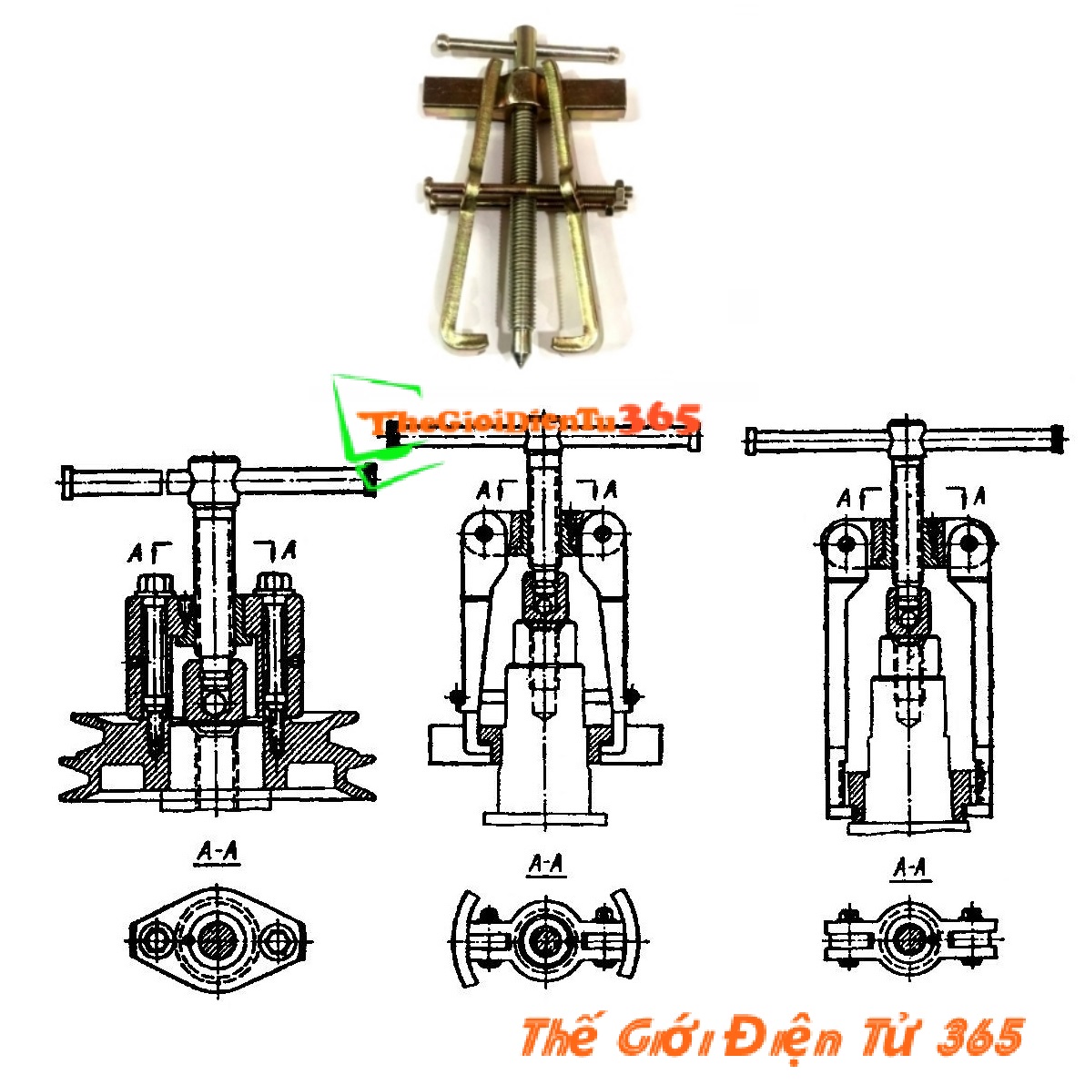 VAM CẢO BẠC ĐAN 2 CHẤU 150MM