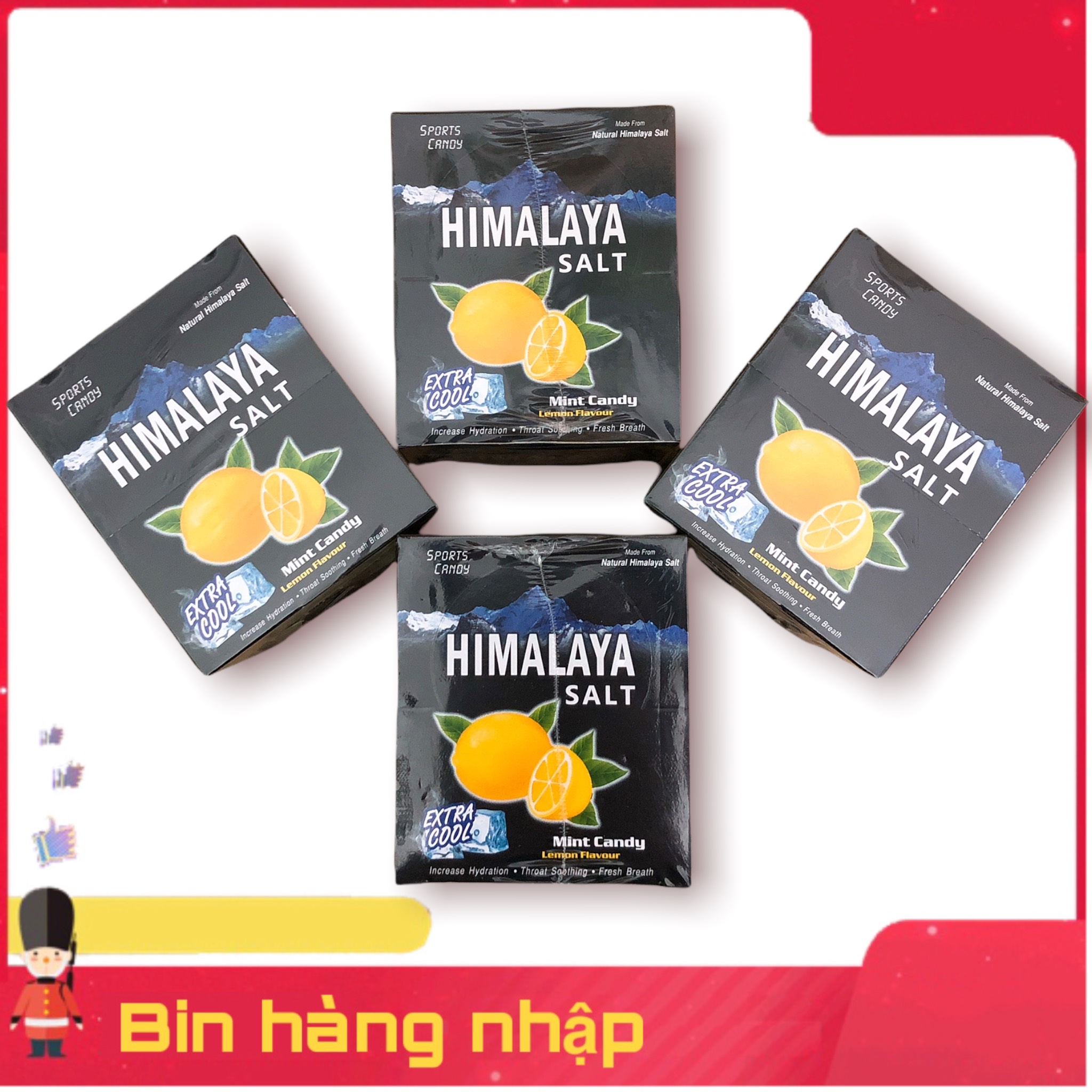 4 Hộp Kẹo Chanh Muối Himalaya nhập từ Malaysia