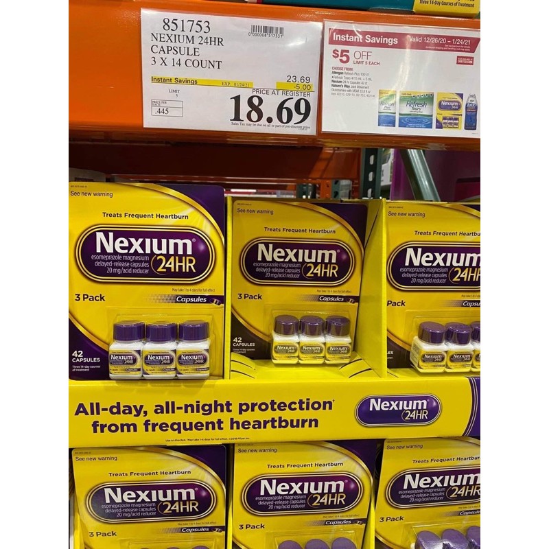 [HCM]Viên bao tử Nexium Hàng  Mỹ