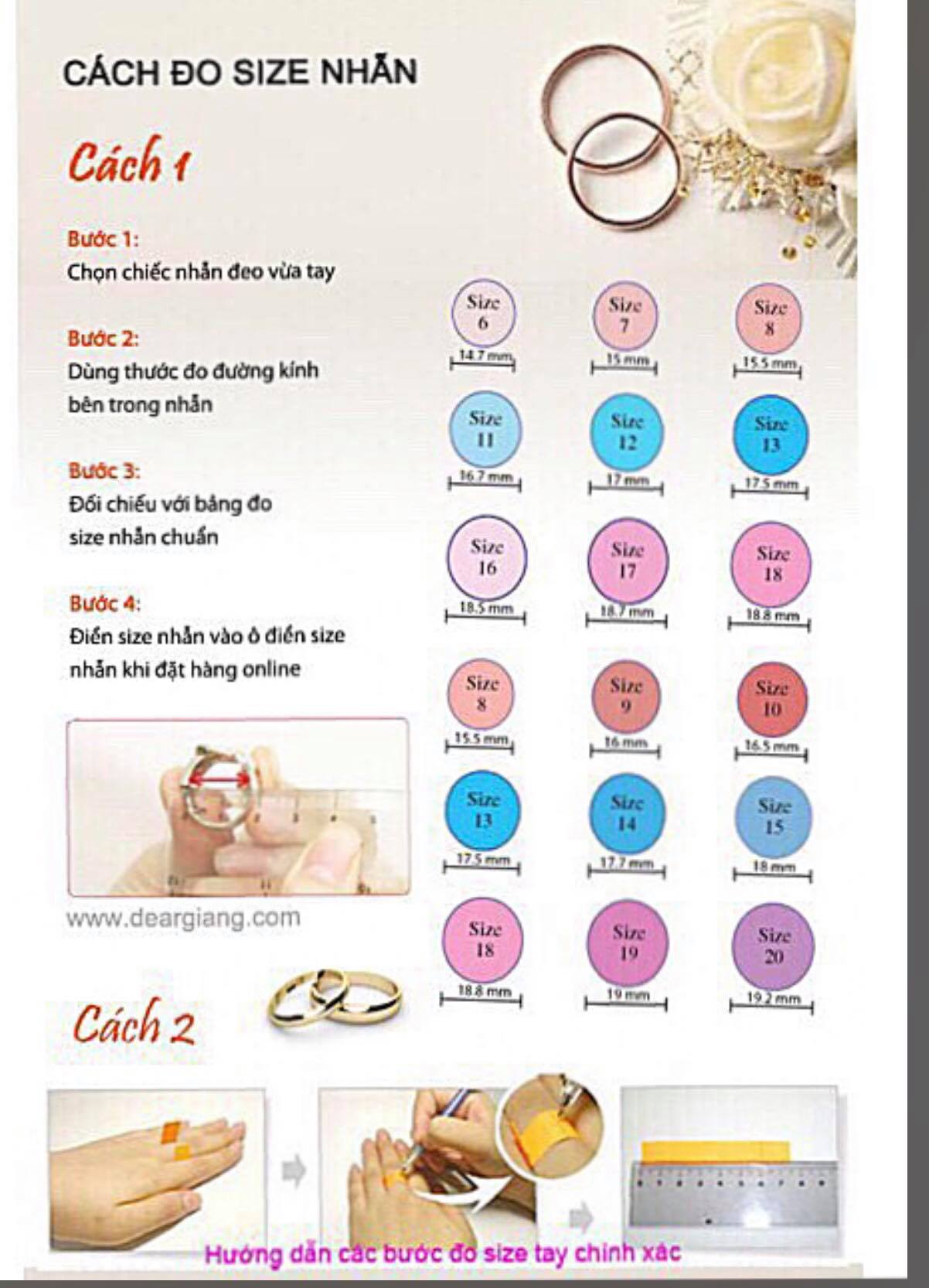 Nhẫn nữ cao cấp vàng tây