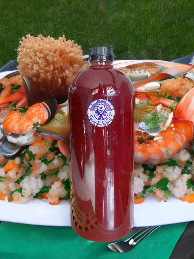 Cốt nếp than (nếp Cẩm) sệt nhà Thuần Việt, chai 1L, thơm, ngọt tự nhiên