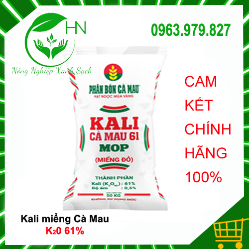 Phân Kali miểng đỏ Cà Mau 1kg