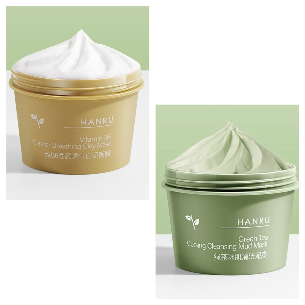 [GIẢM 5% ĐƠN 129K][HCM]Mặt Nạ Bùn Trà Xanh Hanru Green Tea Và Vitamin B6