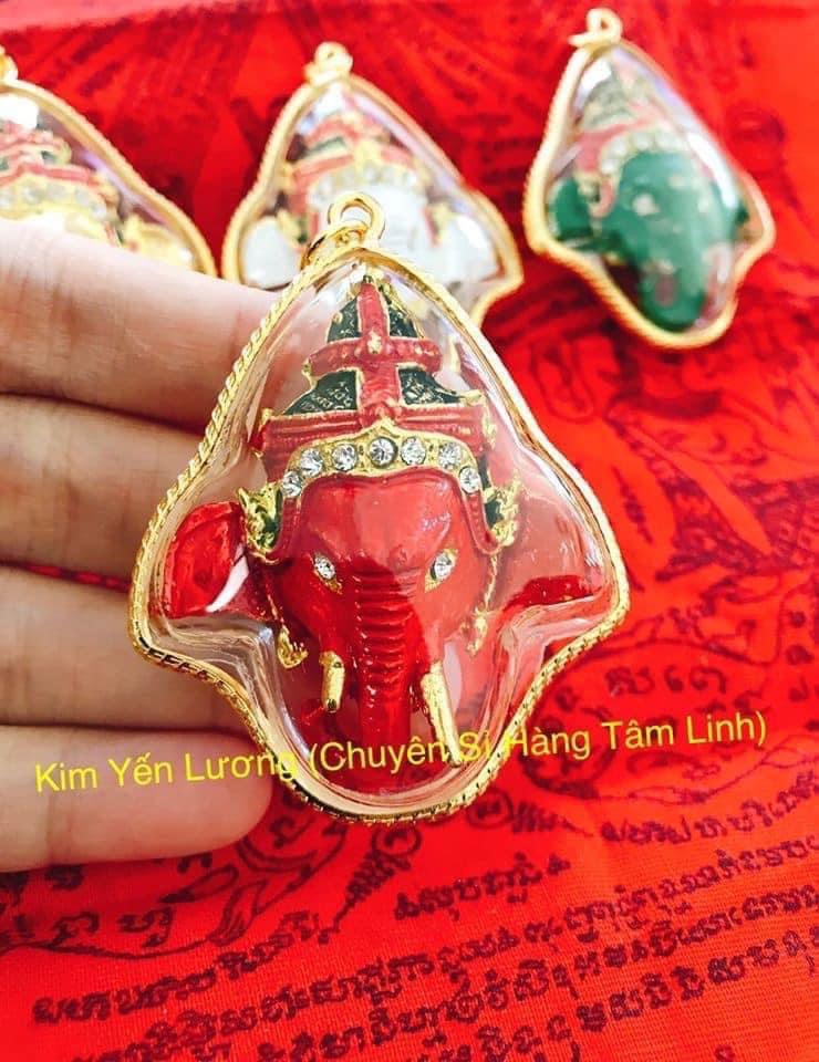 Mặt Amulet Ganesha ( thần voi ) Chùa Wattraimit Thái Lan