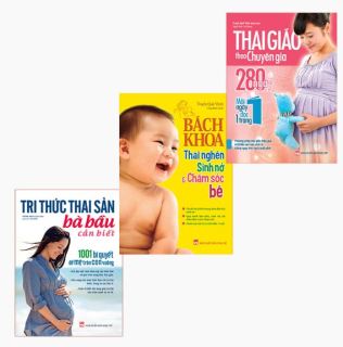 Sách Combo Tri Thức Thai Sản Bà Bầu Cần Biết + Thai Giáo Theo Chuyên Gia+ thumbnail