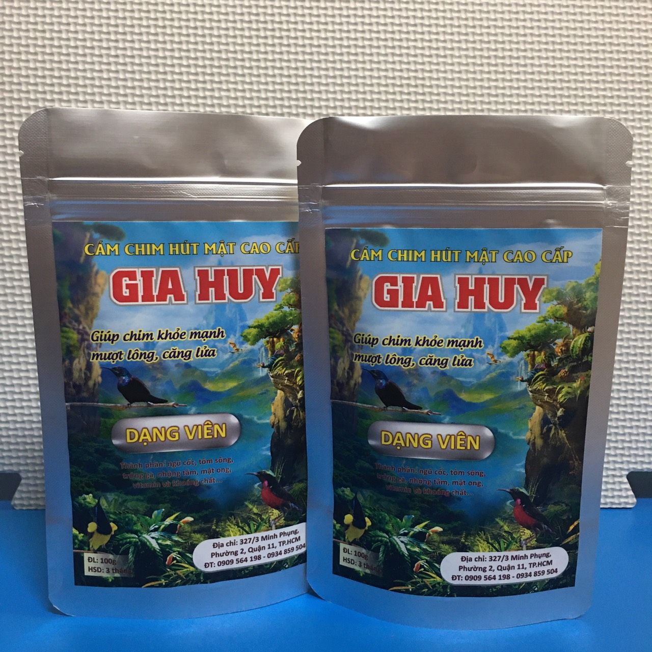 [HCM]Combo 2 gói Cám Chim Hút Mật Gia Huy