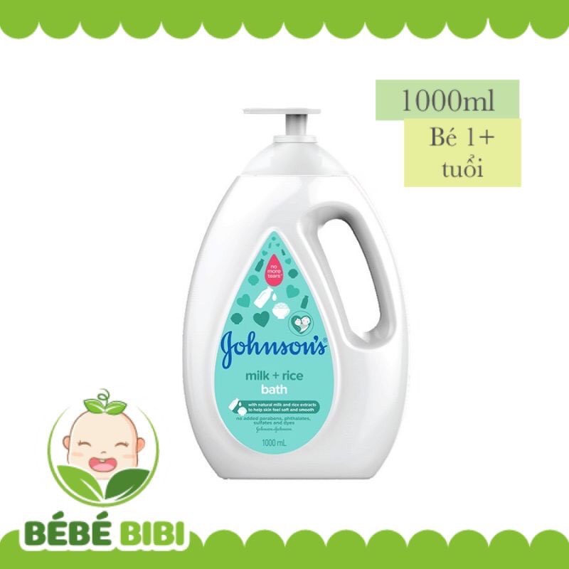 [HCM]Sữa tắm JOHNSON’S BABY 1000ML sữa và gạo (milk rice)