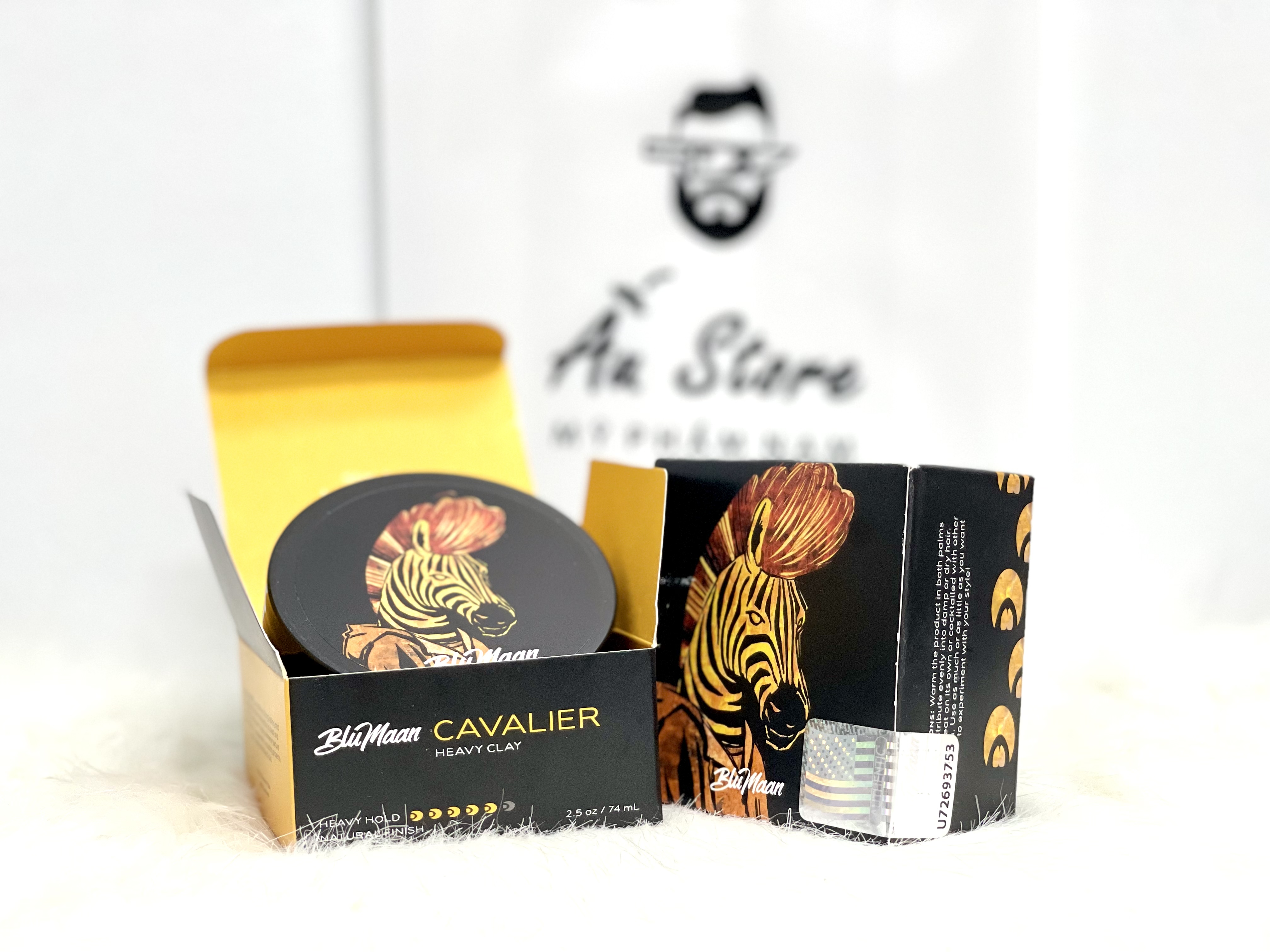 Sáp Vuốt Tóc Blumaan Cavalier Clay (Blumaan ngựa vằn) + Quà tặng cao cấp