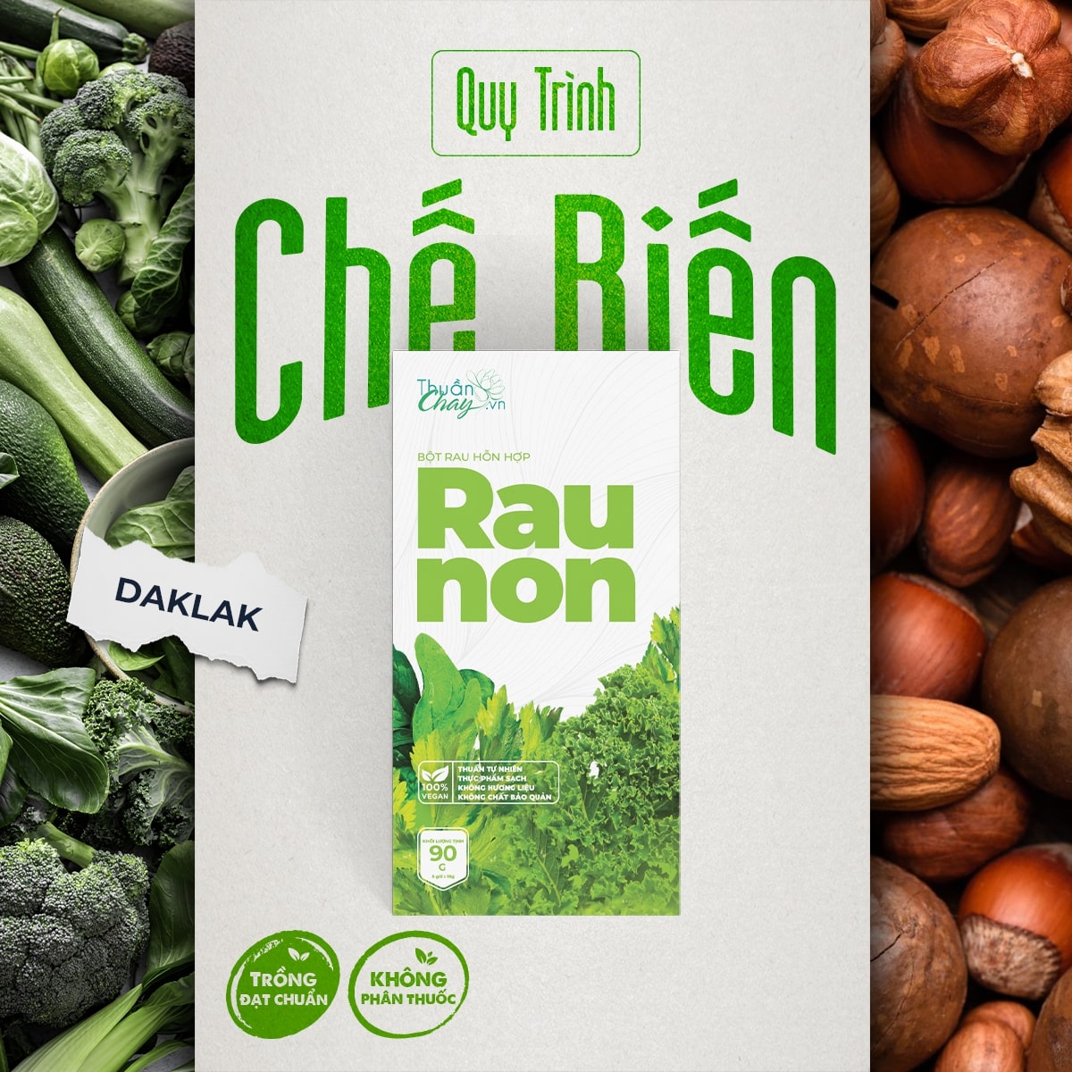 HỘP BỘT RAU NON 5 gói/hộp 90g