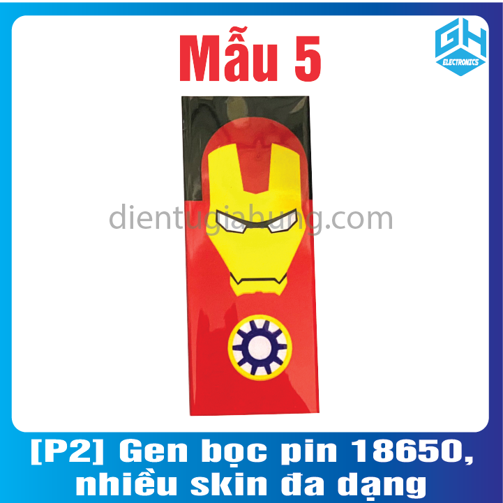 [COMBO 4 CÁI ] Gen bọc pin 18650, nhiều skin đa dạng