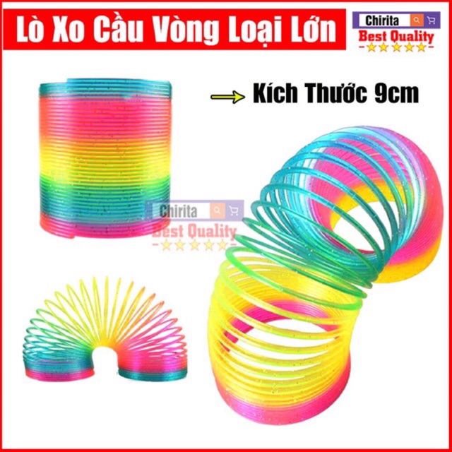 Đồ Chơi Lò Xo Cầu Vòng Ma Thuật 7 Màu 5,5Cm