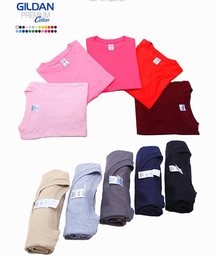 Áo thun trơn gildan 100% cotton 36 màu