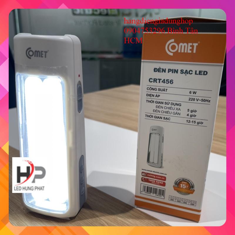 Đèn pin sạc led COMET CRT456 6W, (Bảo Hành 6 Tháng, 1 Đổi 1.)