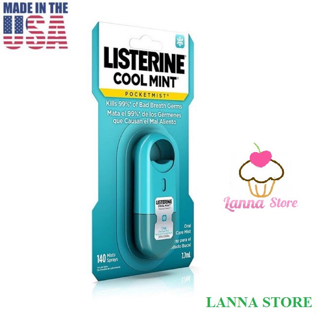 Xịt thơm miệng Listerine Pocketmist (7.7ml) - USA
