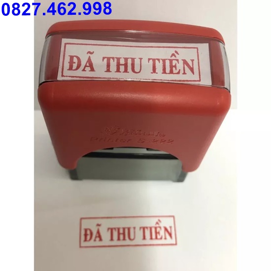 Con dấu đã thu tiền, đã thanh toán,...