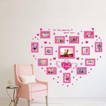 decal dán tường  khung ảnh tình yếu 86